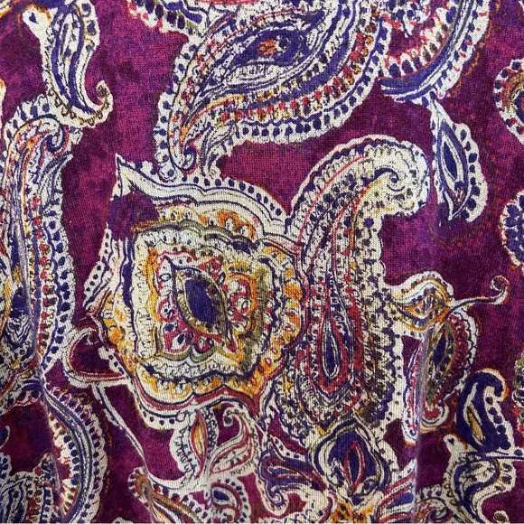Lauren Ralph Lauren Woman’s Paisley Crew Neck Long Sleeve Sweater Size XL - Picture 3 of 10